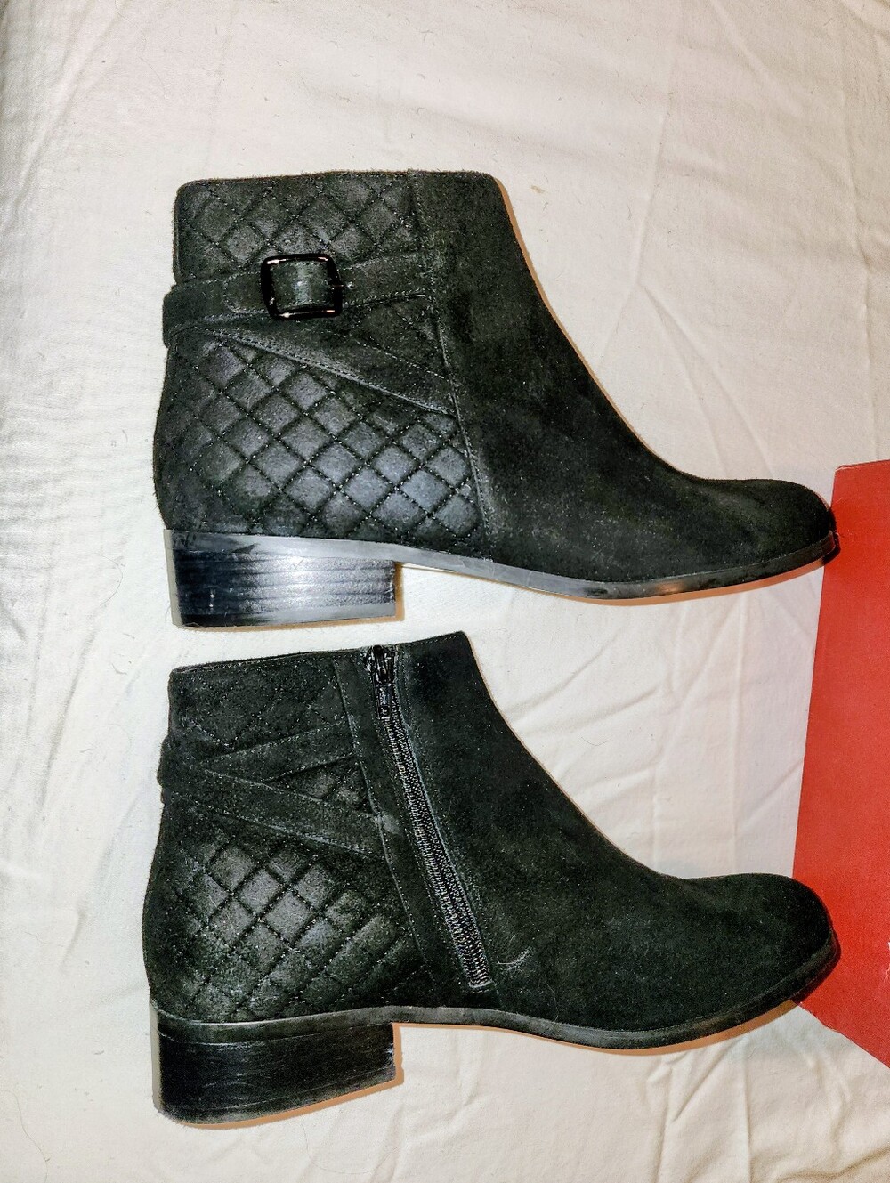 Vaneli Suede Ankle Boots Size 8.5M